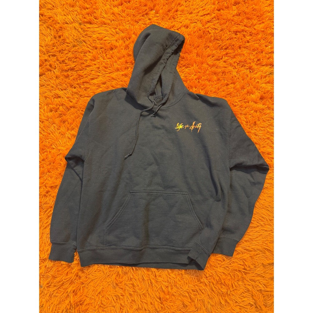 The Notorious BIG Life After Death Hoodie Biggie Smalls Graphic Black Mens L